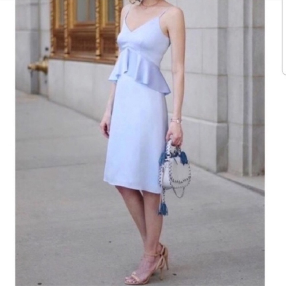Banana Republic Peplum dress stain Silky blue - Picture 3 of 10